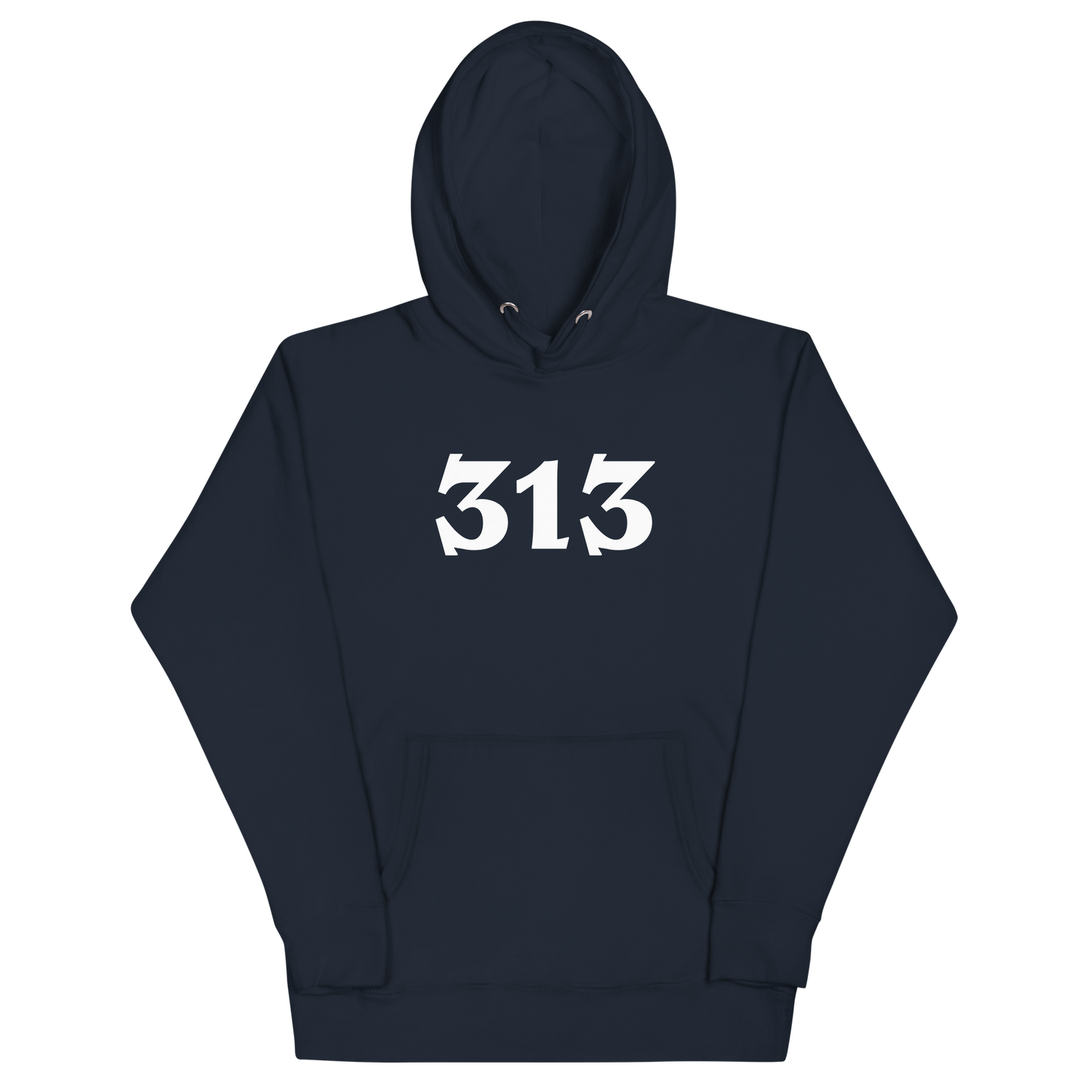 Detroit '313' Hoodie (Angry Serif Font) | Unisex Premium