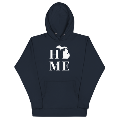 Michigan 'Home' Unisex Premium Hoodie (Serif Font)