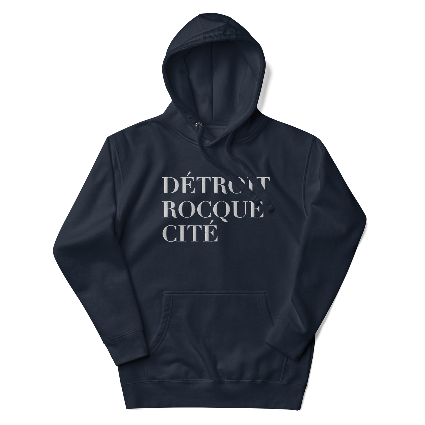 'Détroit Rocque Cité' Hoodie  | Unisex Premium - Emb.