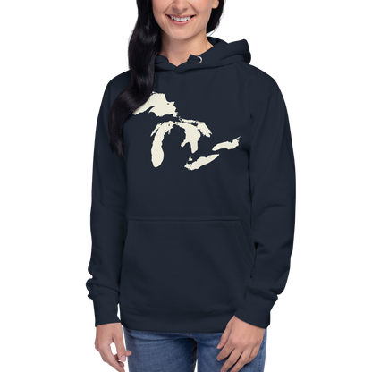 Great Lakes Hoodie (Ivory White) | Unisex Premium