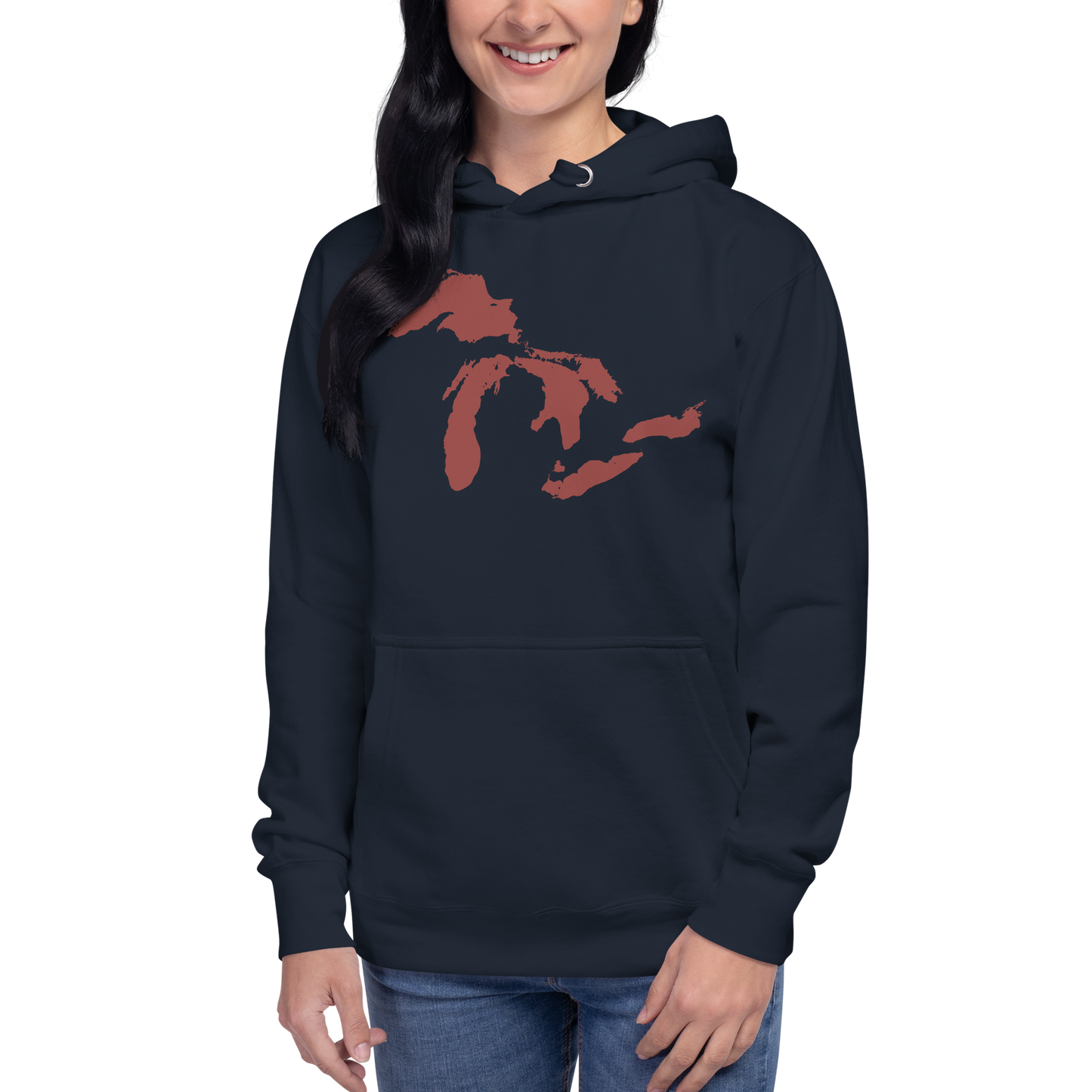 Great Lakes Hoodie (Ore Dock Red) | Unisex Premium