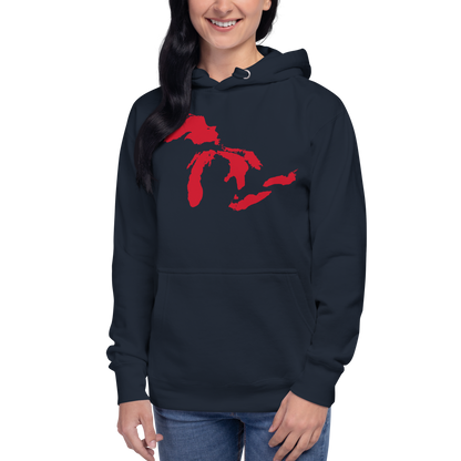 Great Lakes Hoodie (Aliform Red) | Unisex Premium