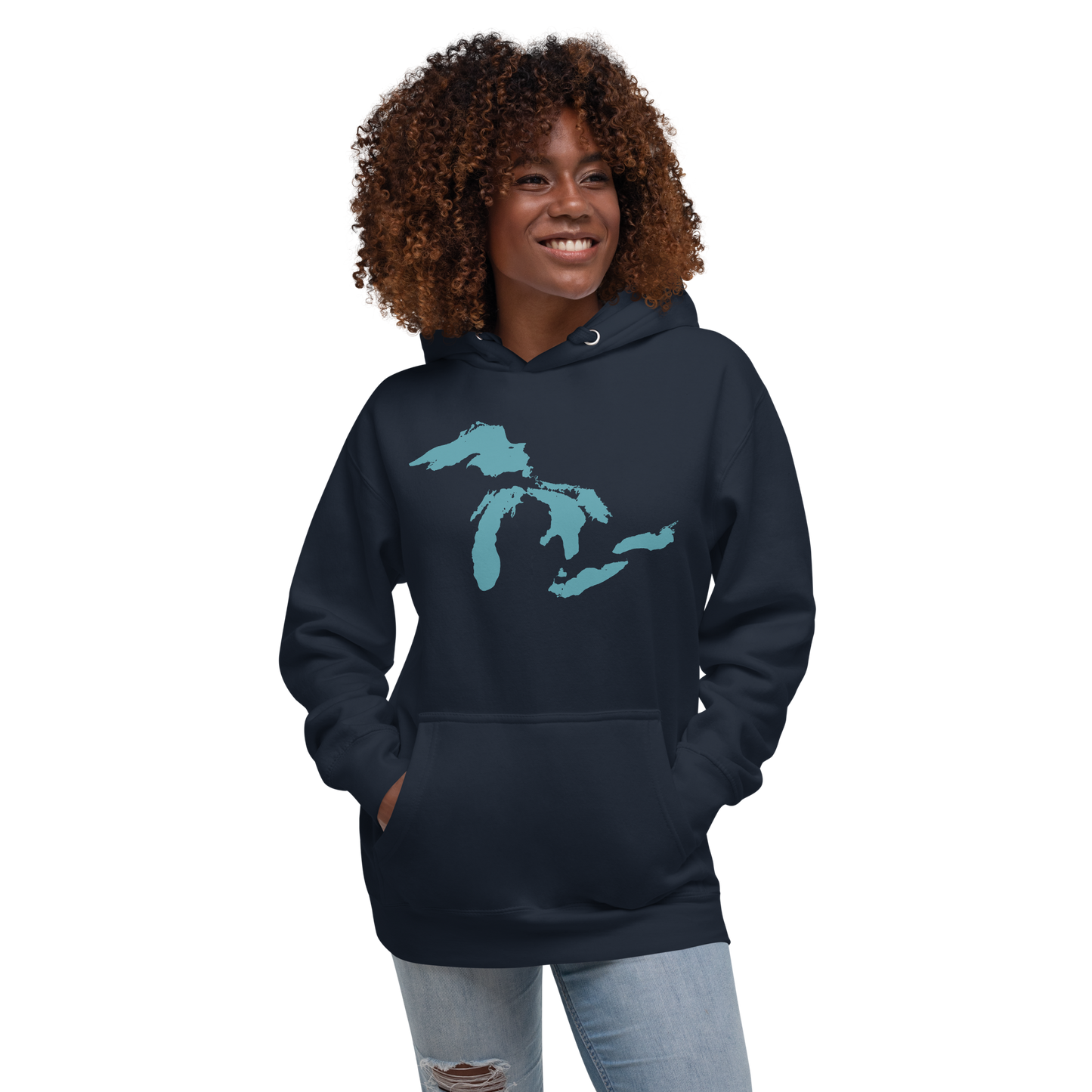 Great Lakes Hoodie (Huron Blue) | Unisex Premium