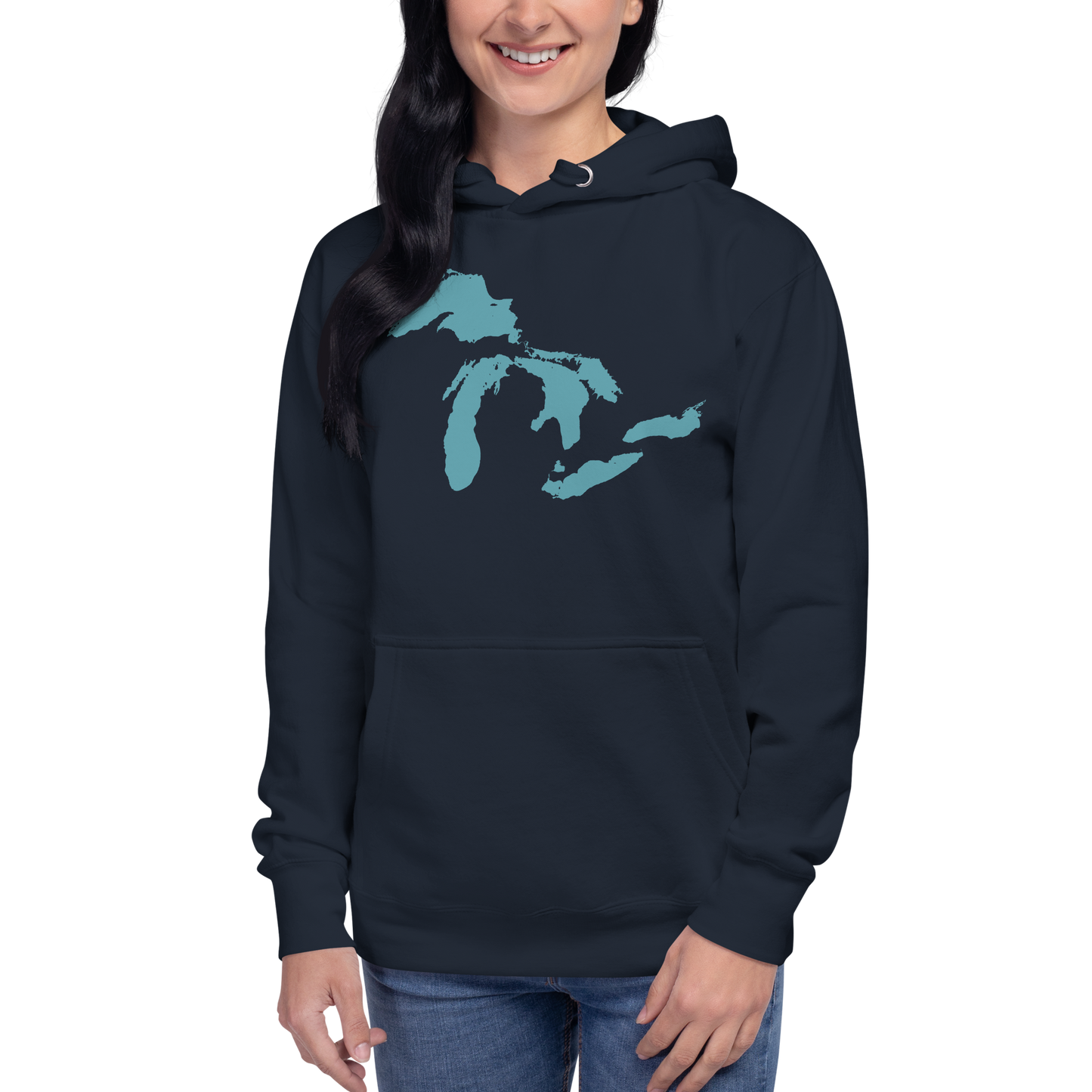 Great Lakes Hoodie (Huron Blue) | Unisex Premium