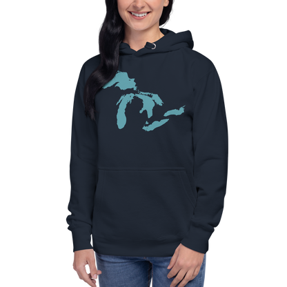 Great Lakes Hoodie (Huron Blue) | Unisex Premium