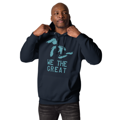 Great Lakes 'We the Great' Hoodie (Huron Blue) | Unisex Premium