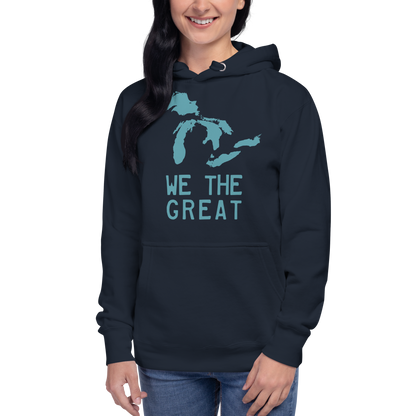 Great Lakes 'We the Great' Hoodie (Huron Blue) | Unisex Premium