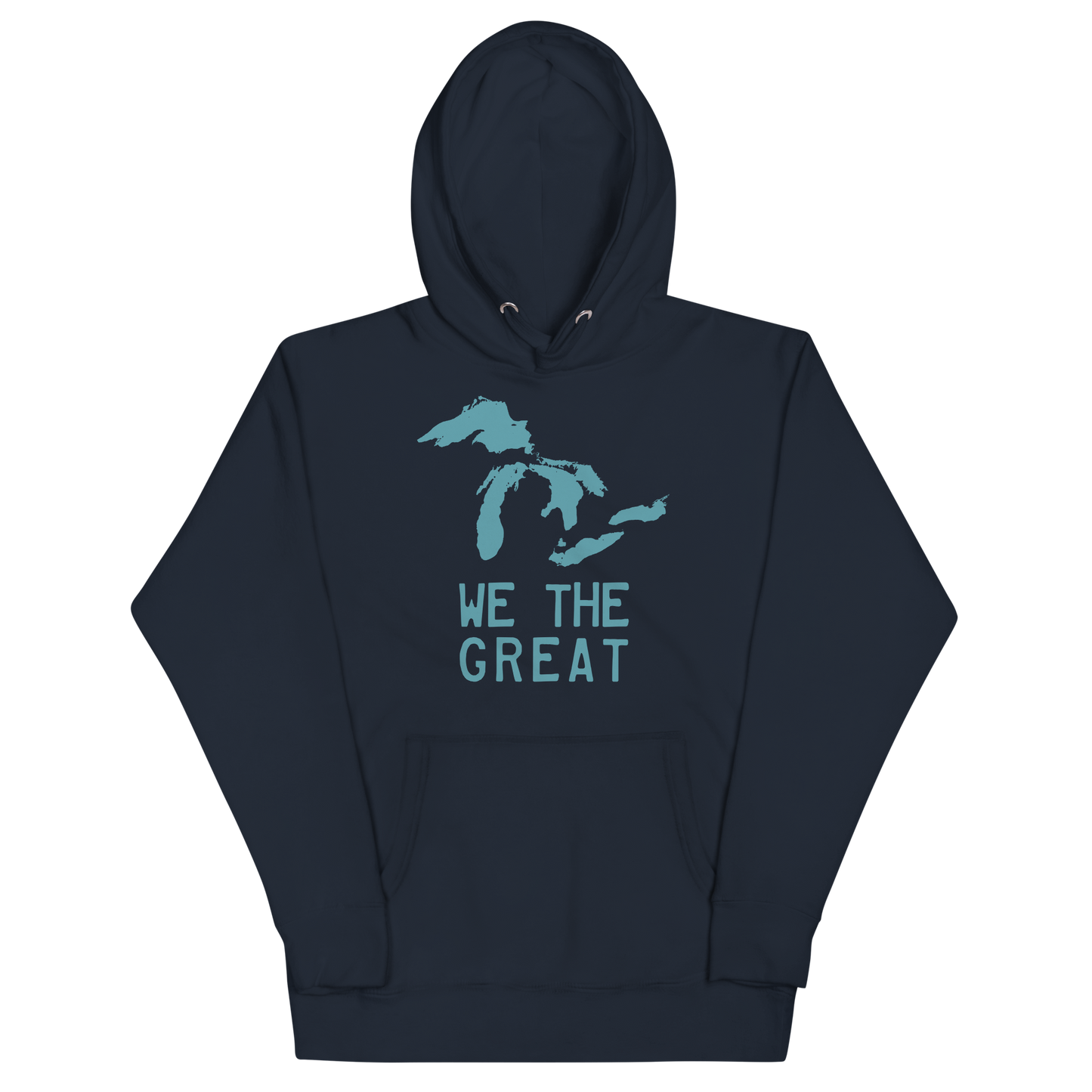 Great Lakes 'We the Great' Hoodie (Huron Blue) | Unisex Premium