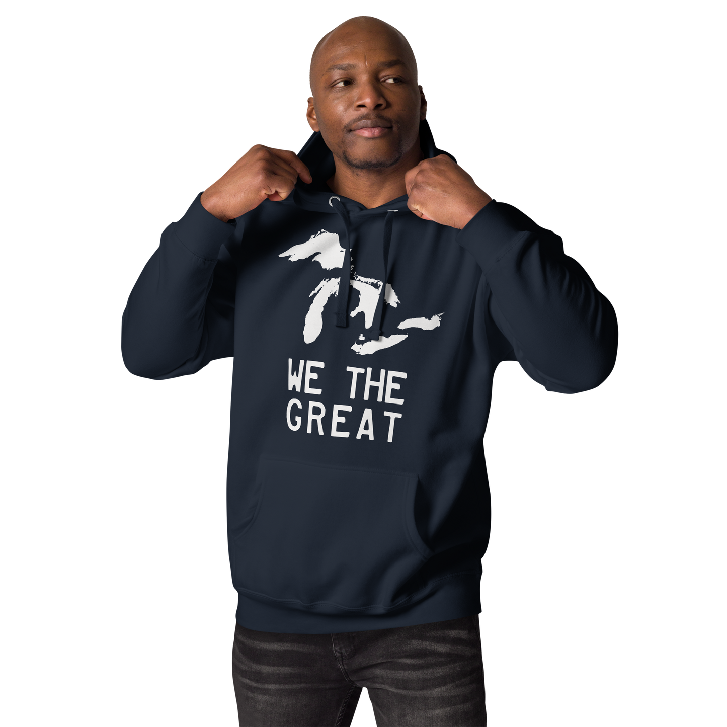 Great Lakes 'We the Great' Hoodie (Birch Bark White) | Unisex Premium