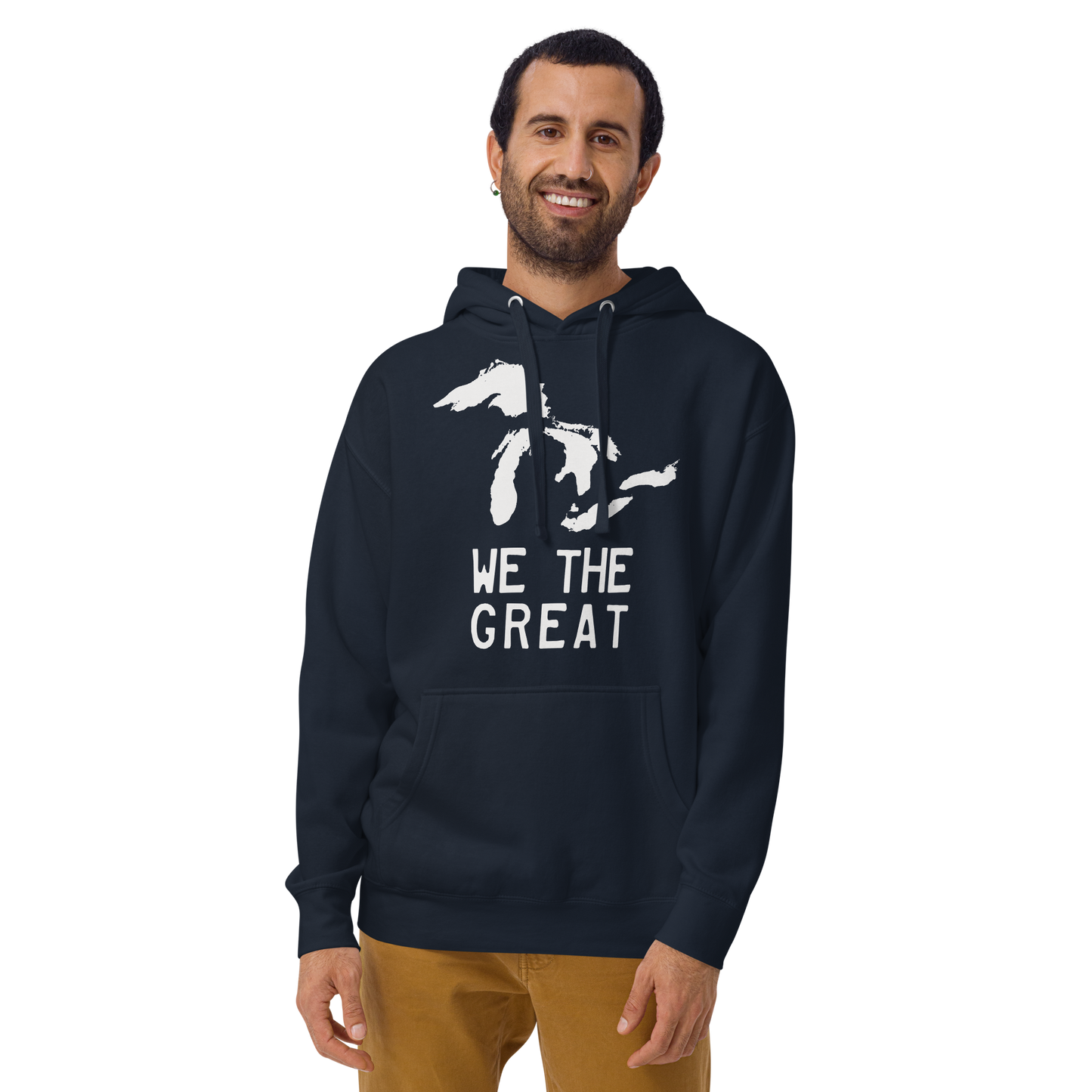 Great Lakes 'We the Great' Hoodie (Birch Bark White) | Unisex Premium