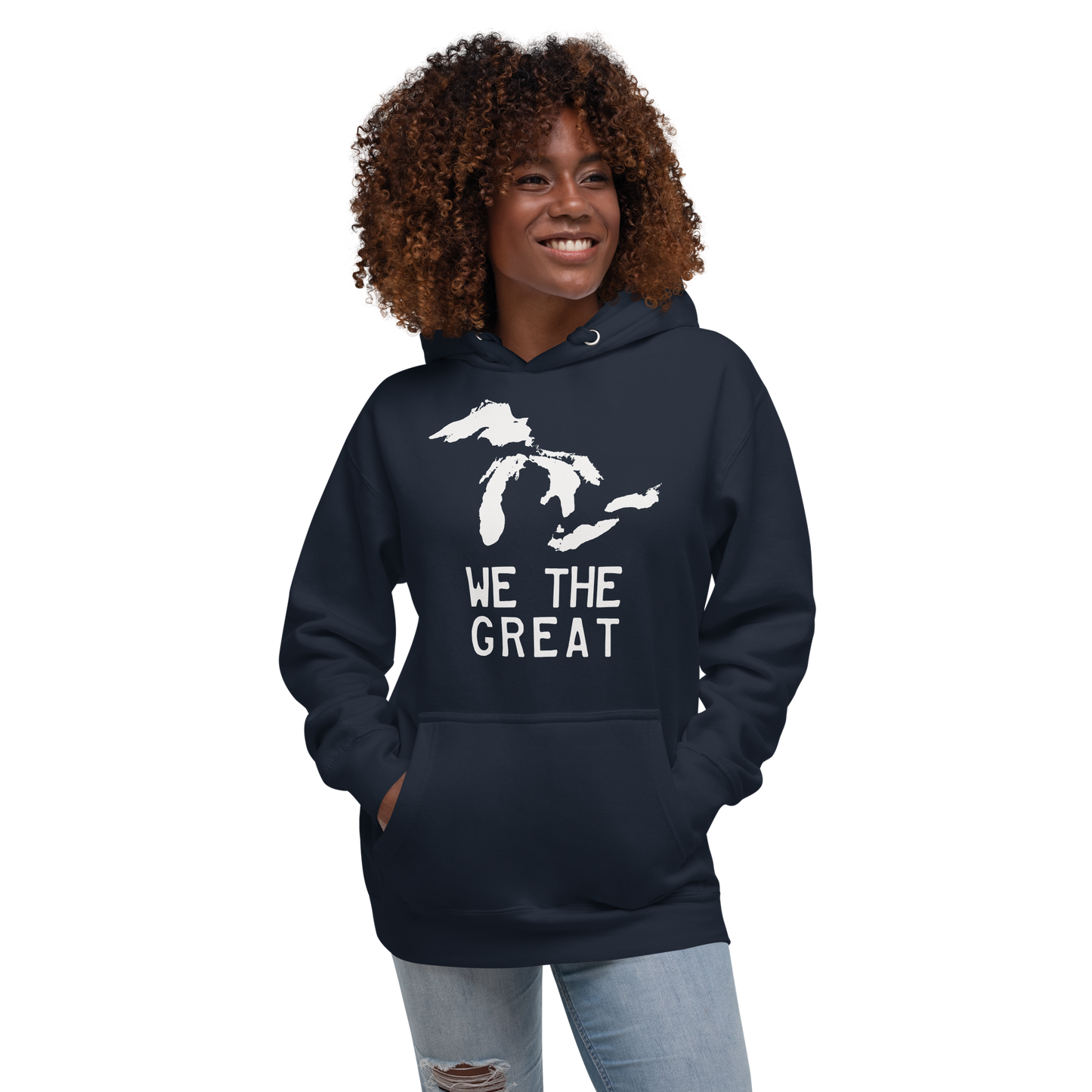 Great Lakes 'We the Great' Hoodie (Birch Bark White) | Unisex Premium