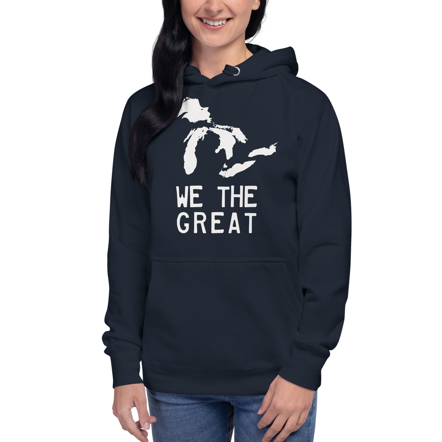 Great Lakes 'We the Great' Hoodie (Birch Bark White) | Unisex Premium