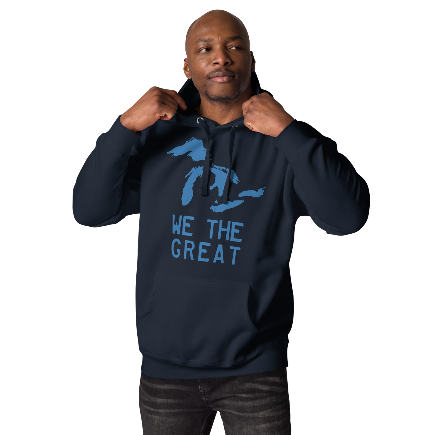 Great Lakes 'We the Great' Hoodie (Superior Blue) | Unisex Premium