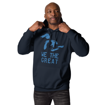 Great Lakes 'We the Great' Hoodie (Superior Blue) | Unisex Premium