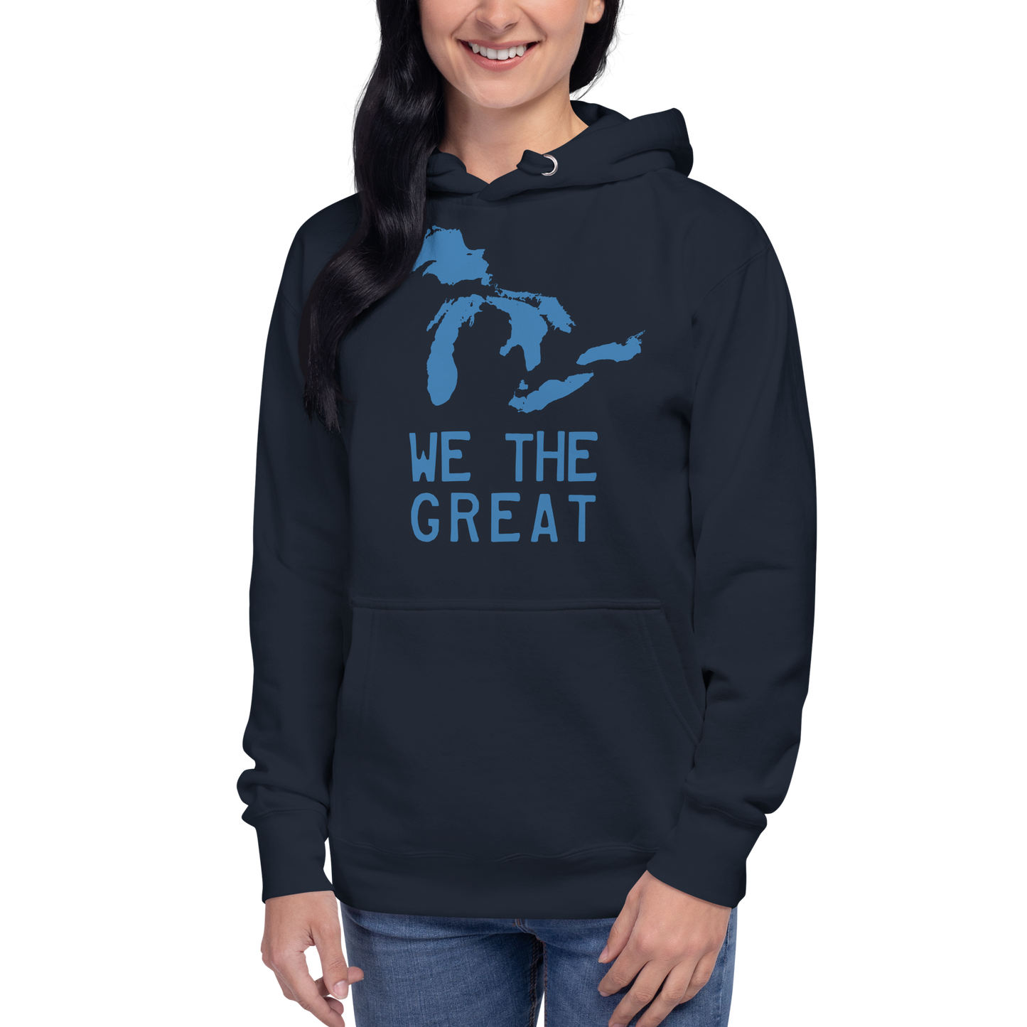 Great Lakes 'We the Great' Hoodie (Superior Blue) | Unisex Premium