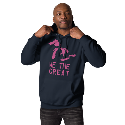 Great Lakes 'We the Great' Hoodie (Apple Blossom Pink) | Unisex Premium