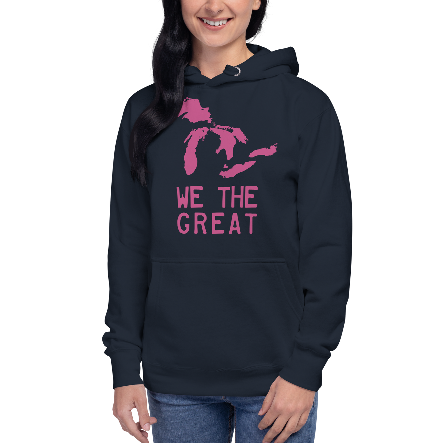 Great Lakes 'We the Great' Hoodie (Apple Blossom Pink) | Unisex Premium