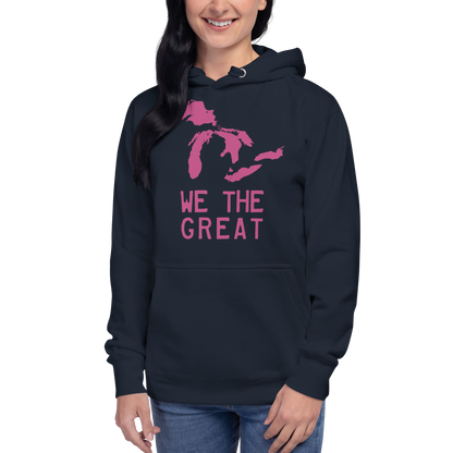 Great Lakes 'We the Great' Hoodie (Apple Blossom Pink) | Unisex Premium