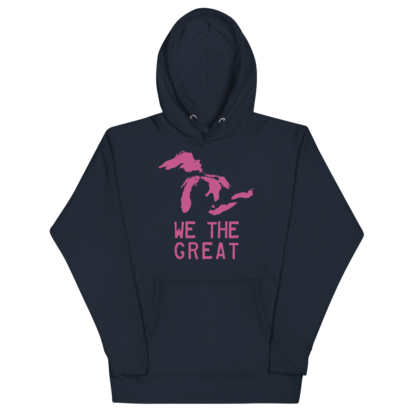 Great Lakes 'We the Great' Hoodie (Apple Blossom Pink) | Unisex Premium