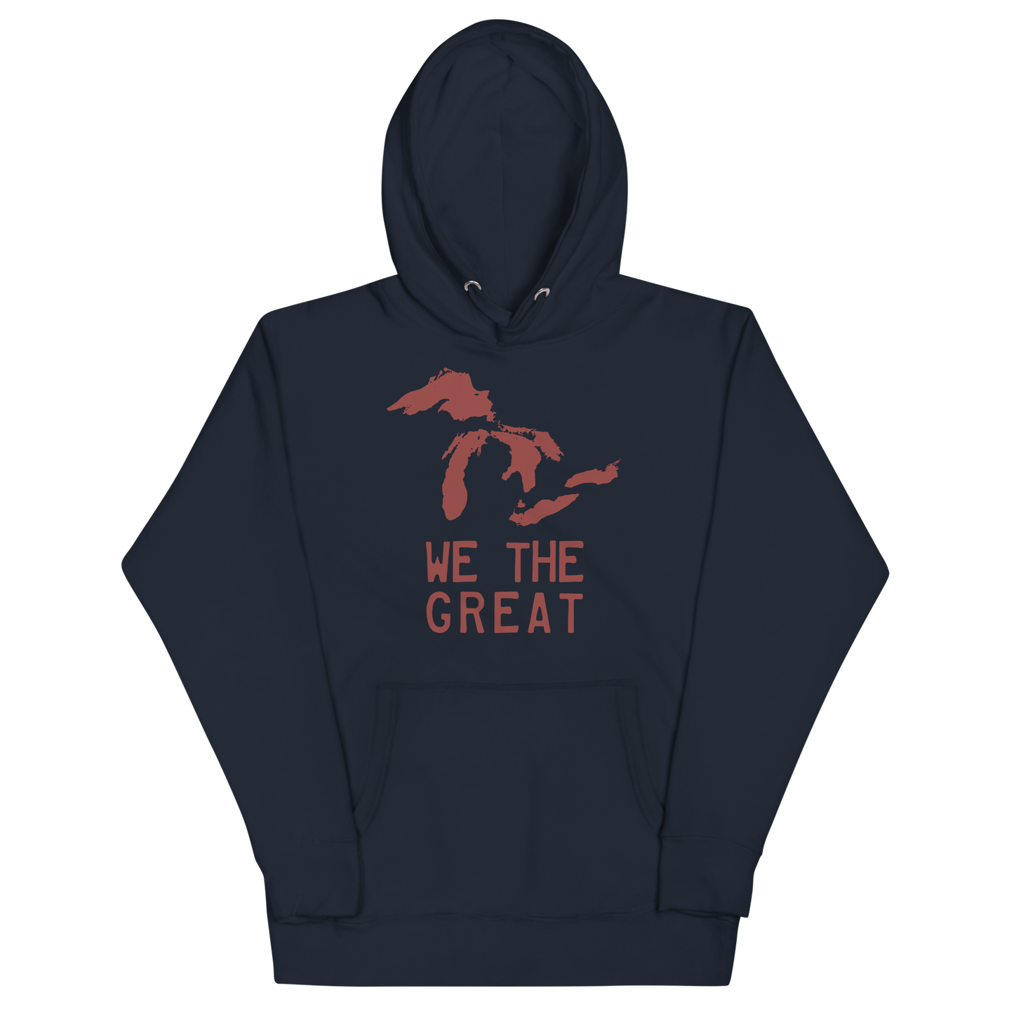 Great Lakes 'We the Great' Hoodie (Ore Dock Red) | Unisex Premium