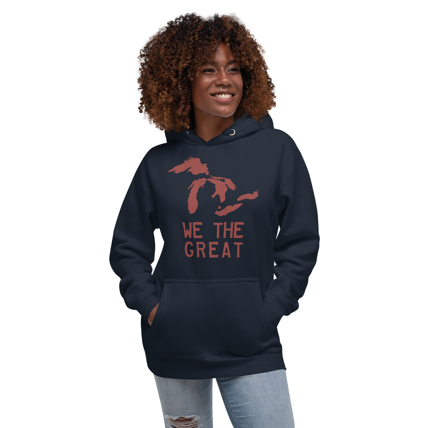 Great Lakes 'We the Great' Hoodie (Ore Dock Red) | Unisex Premium