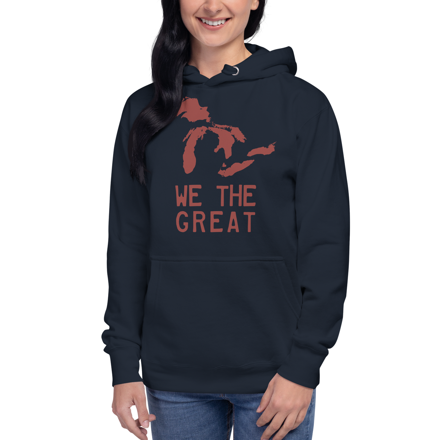 Great Lakes 'We the Great' Hoodie (Ore Dock Red) | Unisex Premium