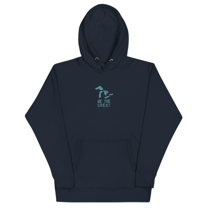 Great Lakes 'We the Great' Hoodie (Huron Blue) | Unisex Premium - Emb.