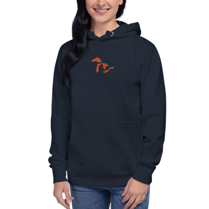 Great Lakes Hoodie (Maple Leaf Orange) | Unisex Premium - Emb.