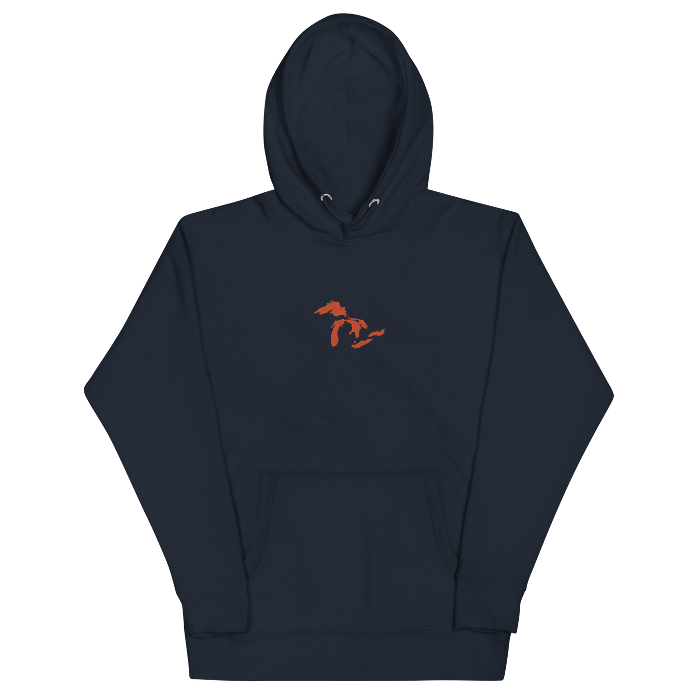 Great Lakes Hoodie (Maple Leaf Orange) | Unisex Premium - Emb.