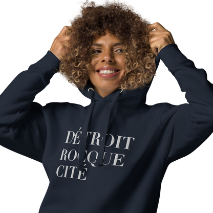 'Détroit Rocque Cité' Hoodie  | Unisex Premium - Emb.