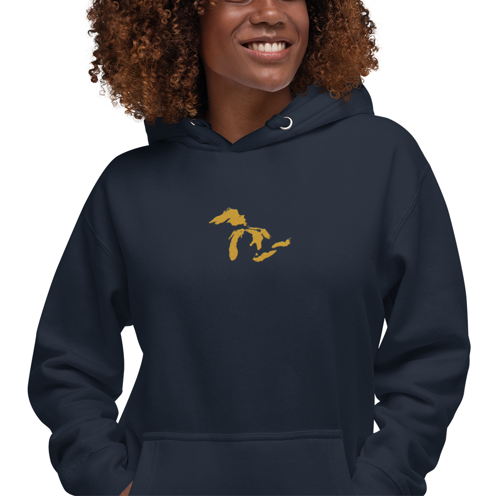 Great Lakes Hoodie (Gold) | Unisex Premium - Emb.