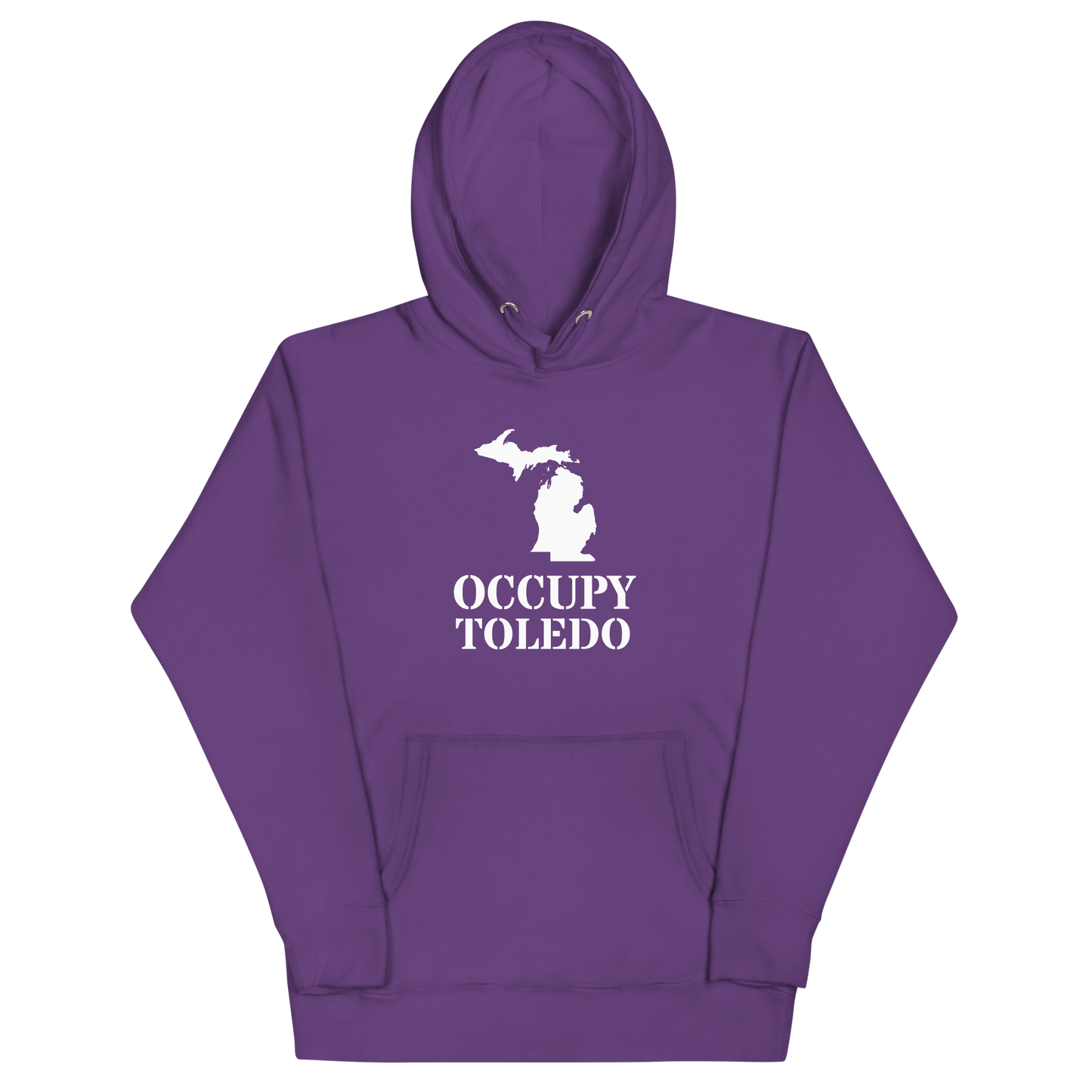 'Occupy Toledo' Unisex Premium Hoodie (w/ Corrected Michigan Outline)