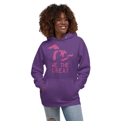 Great Lakes 'We the Great' Hoodie (Apple Blossom Pink) | Unisex Premium