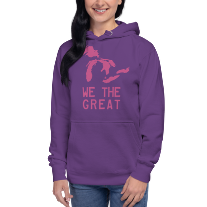 Great Lakes 'We the Great' Hoodie (Apple Blossom Pink) | Unisex Premium