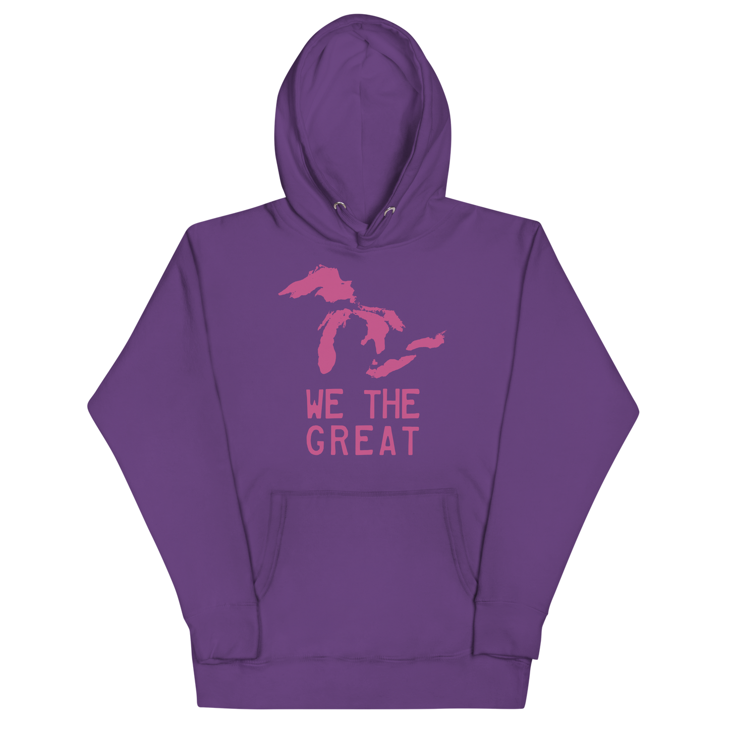 Great Lakes 'We the Great' Hoodie (Apple Blossom Pink) | Unisex Premium