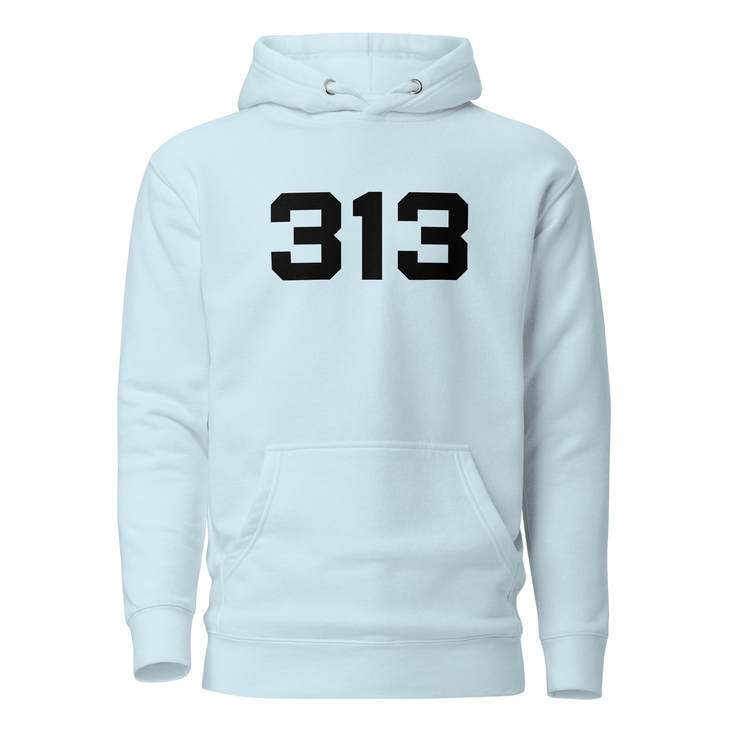 Detroit '313' Hoodie (Athletic Font) | Unisex Premium