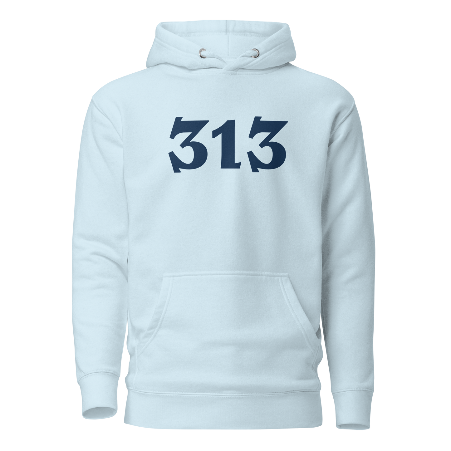 Detroit '313' Hoodie (Angry Serif Font) | Unisex Premium