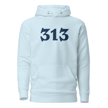 Detroit '313' Hoodie (Angry Serif Font) | Unisex Premium