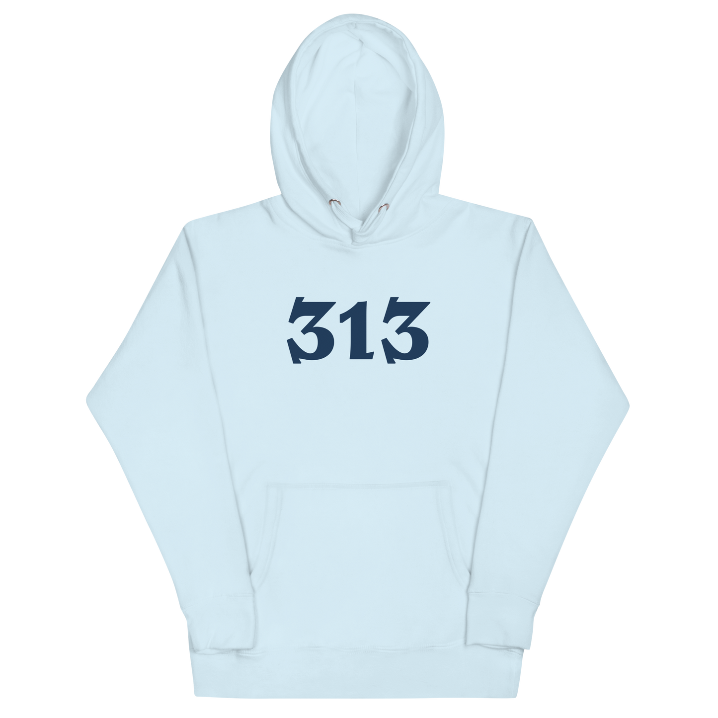 Detroit '313' Hoodie (Angry Serif Font) | Unisex Premium