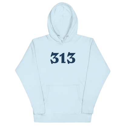 Detroit '313' Hoodie (Angry Serif Font) | Unisex Premium