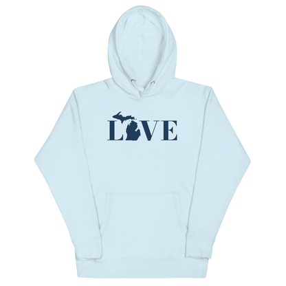 Michigan 'Love' Unisex Premium Hoodie (Didone Font w/MI Outline)