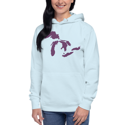 Great Lakes Hoodie (Plum) | Unisex Premium