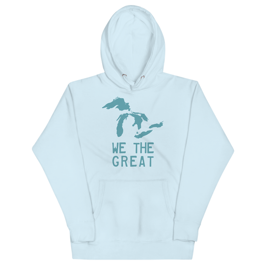 Great Lakes 'We the Great' Hoodie (Huron Blue) | Unisex Premium