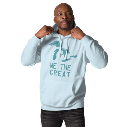 Great Lakes 'We the Great' Hoodie (Huron Blue) | Unisex Premium