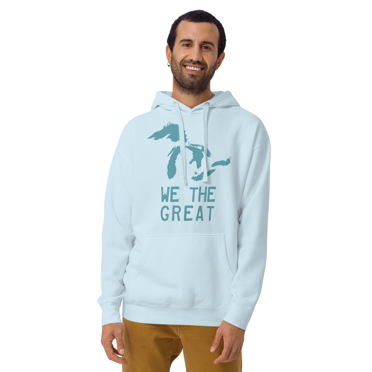 Great Lakes 'We the Great' Hoodie (Huron Blue) | Unisex Premium