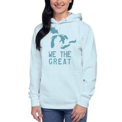 Great Lakes 'We the Great' Hoodie (Huron Blue) | Unisex Premium