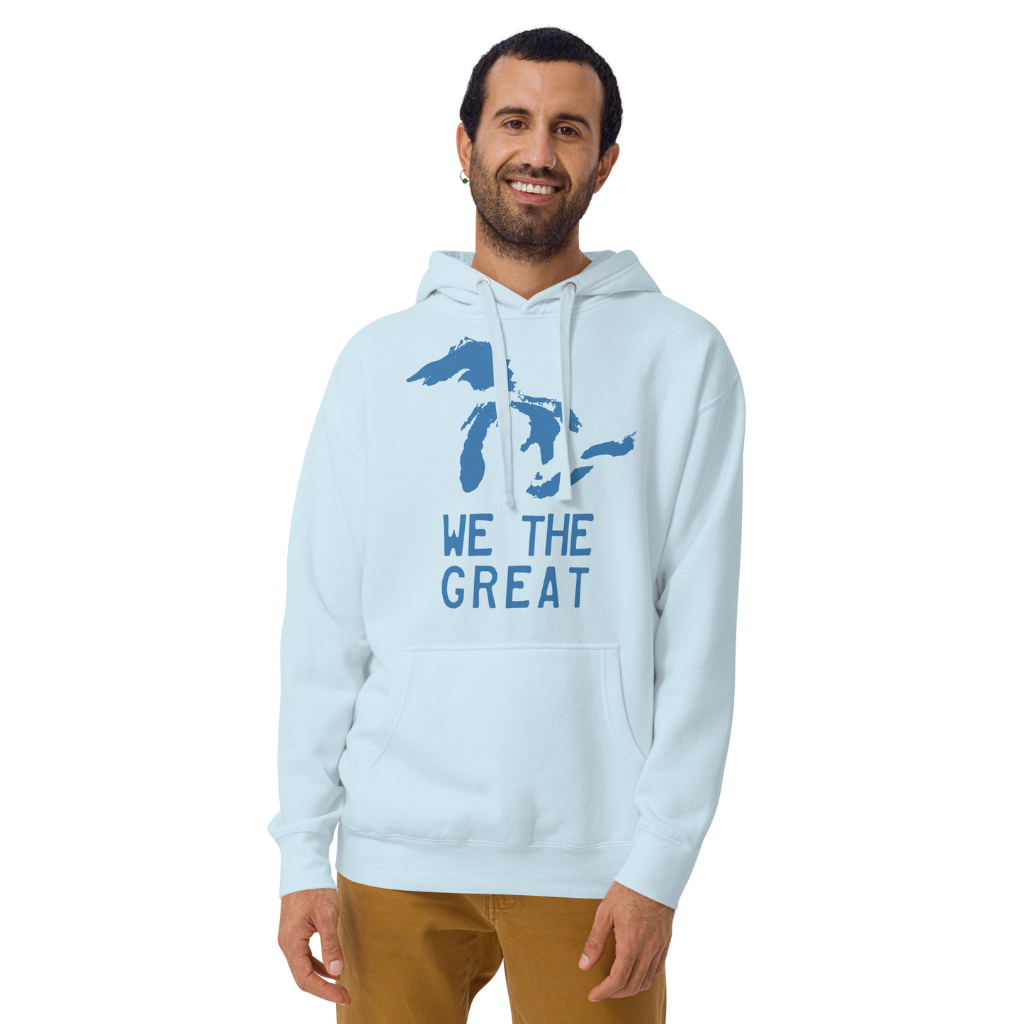 Great Lakes 'We the Great' Hoodie (Superior Blue) | Unisex Premium