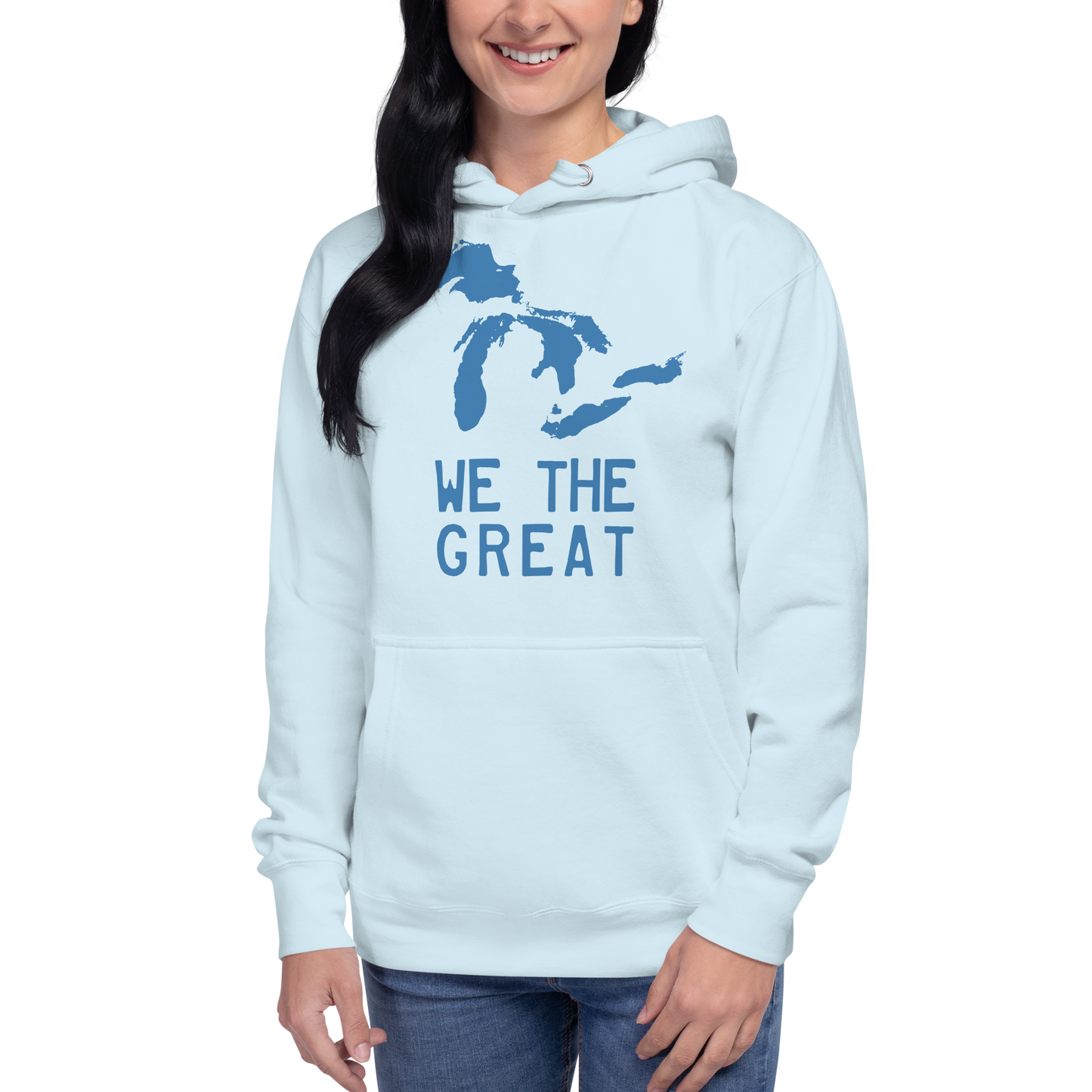 Great Lakes 'We the Great' Hoodie (Superior Blue) | Unisex Premium