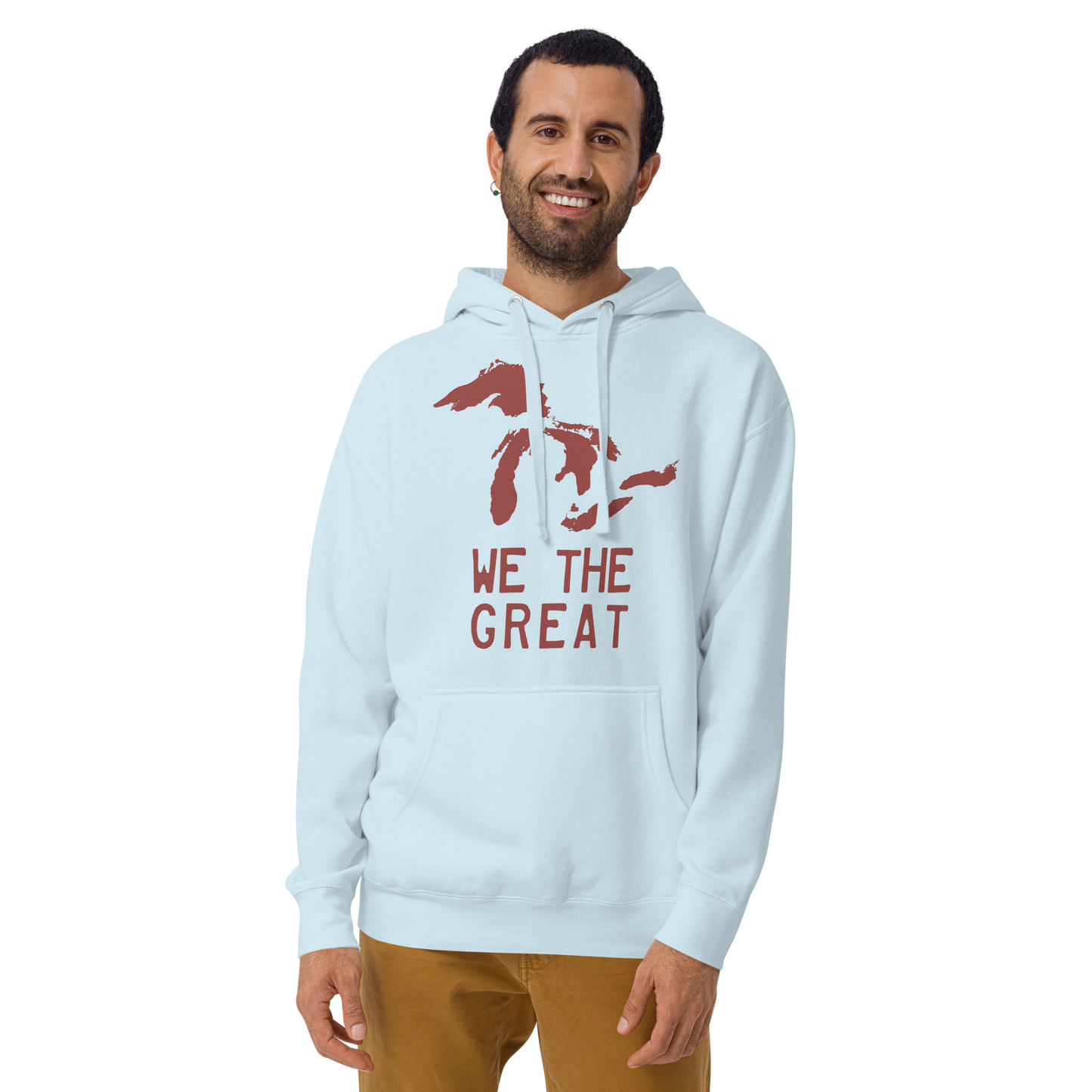 Great Lakes 'We the Great' Hoodie (Ore Dock Red) | Unisex Premium