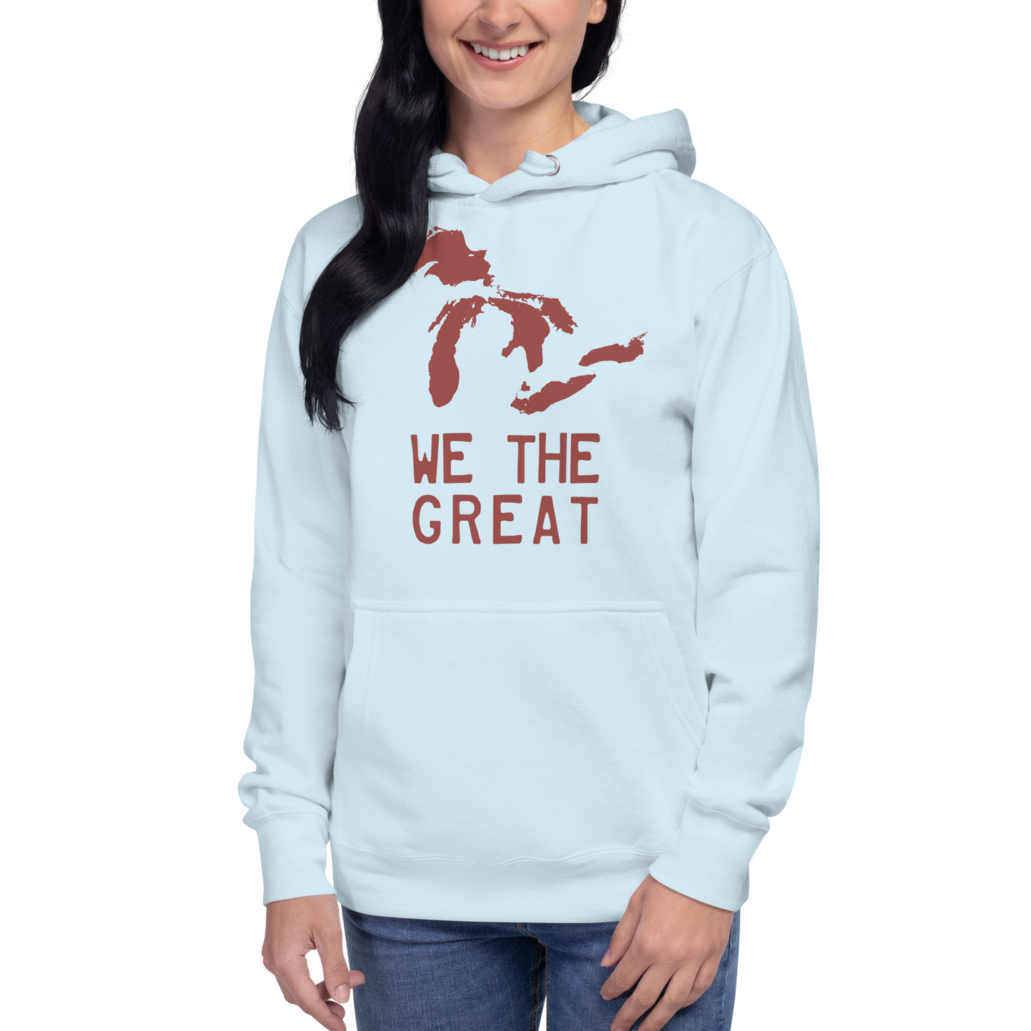 Great Lakes 'We the Great' Hoodie (Ore Dock Red) | Unisex Premium